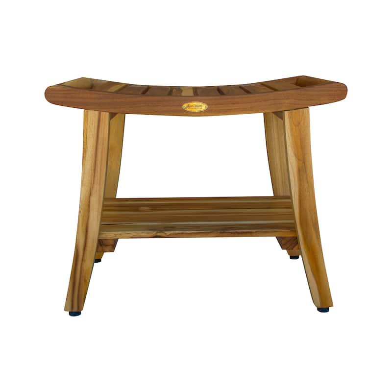 EcoDecors 24 Inch, Teak Shower Bench, Teak Shower Benches, Teak